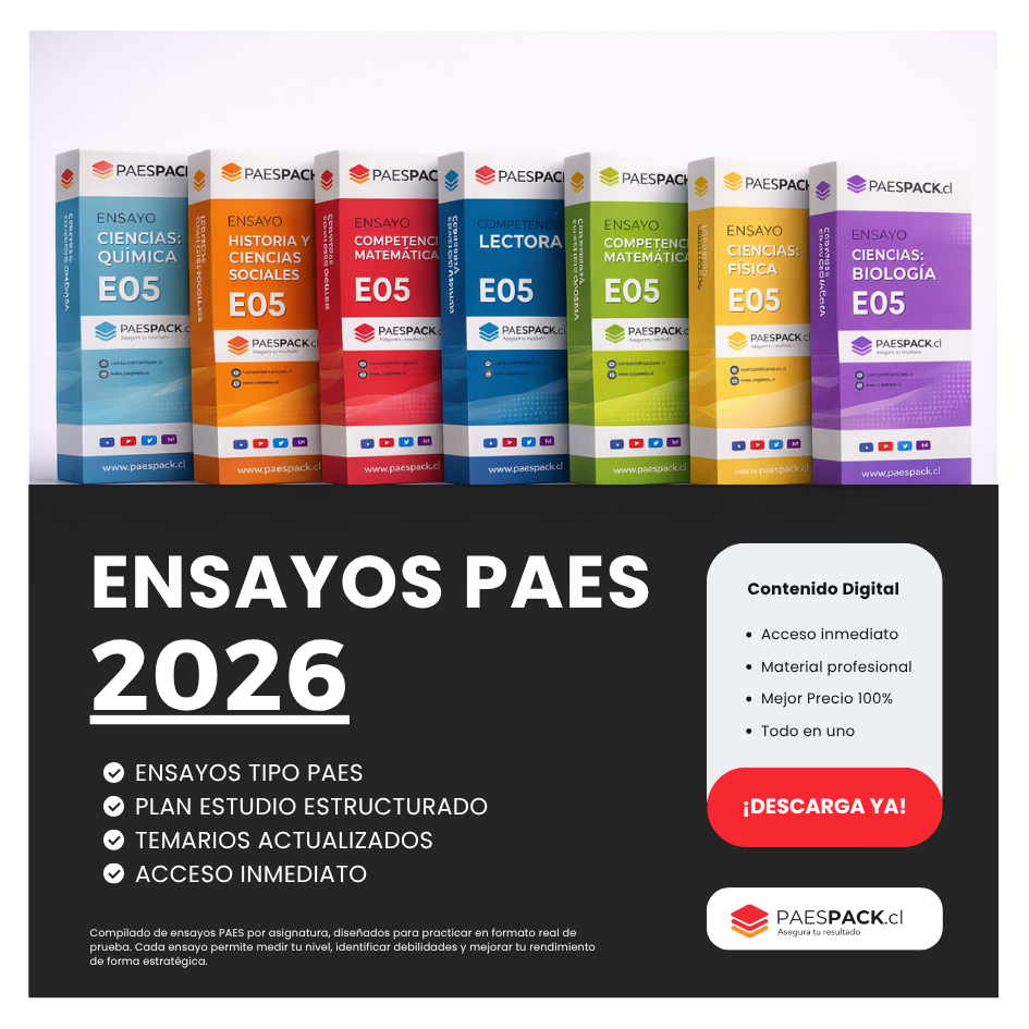 MEGA PACK - 35 Ensayos PAES 2026